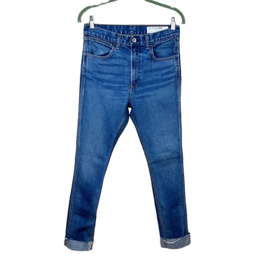 Rag & Bone Lou Skinny Denim Jeans in Blue Hill Medium Wash Size 28 - Picture 1 of 14